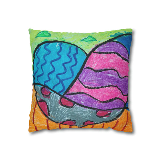 Spun Polyester Square Pillow Case