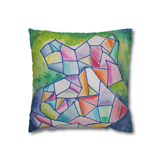 Spun Polyester Square Pillow Case