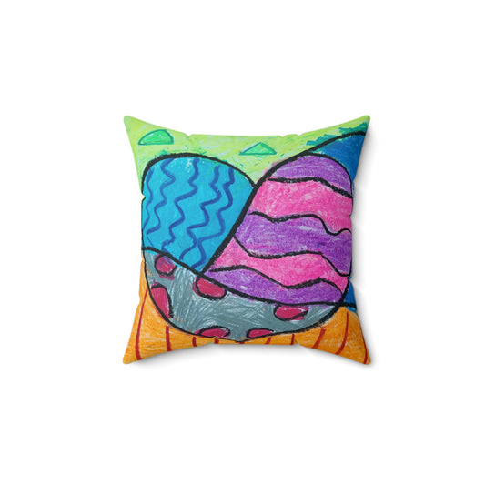 Spun Polyester Square Pillow