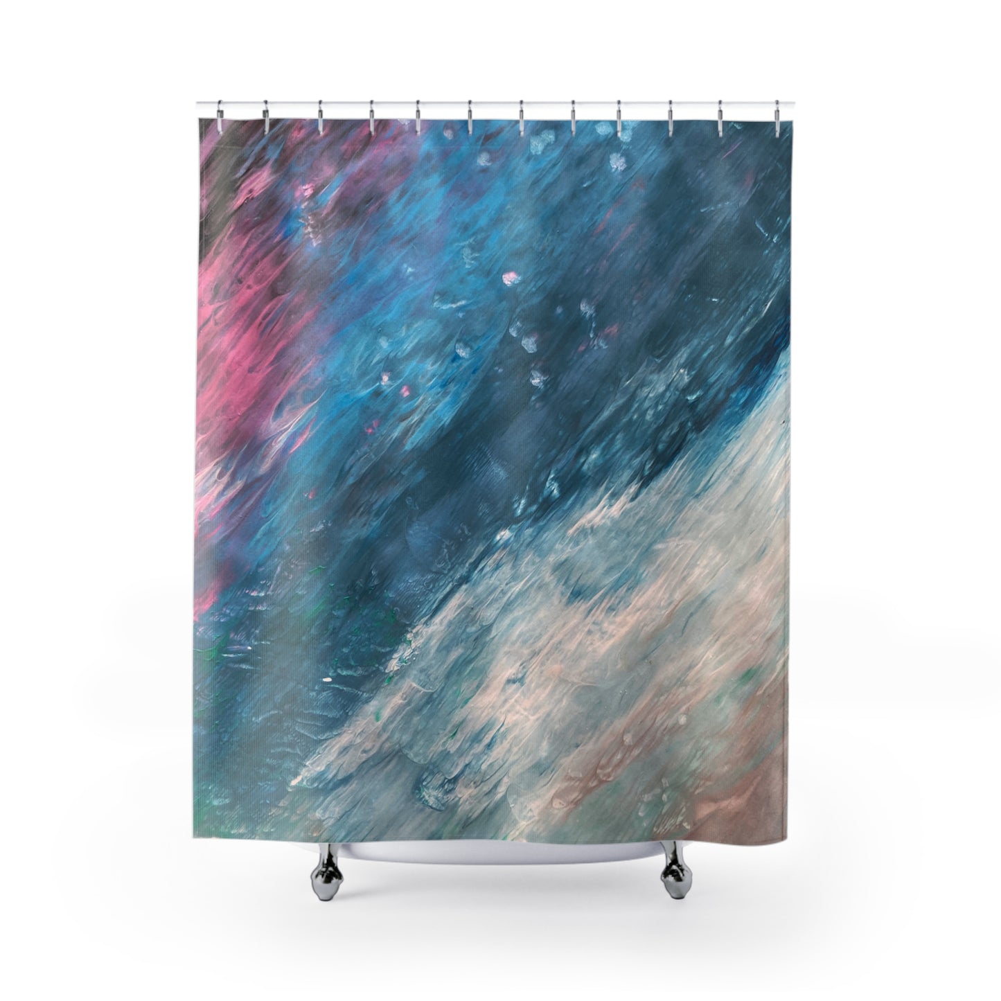 Wave Sky Space Shower Curtain